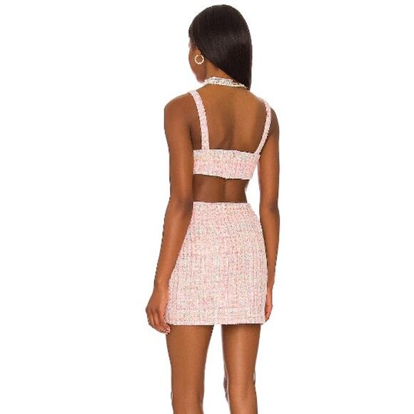 Assignment Revolve Multi Sprikles Maribel Tweed Mini Dress Size L - Picture 2 of 7